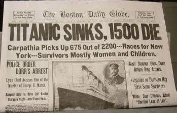 titanic untergang datum